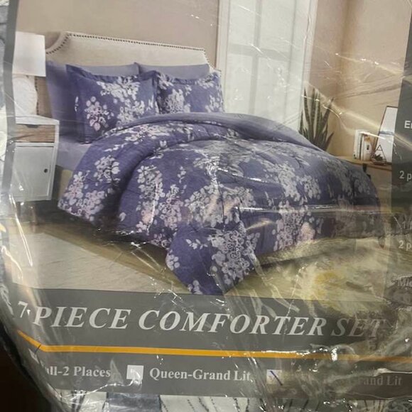 7 pcs Sophia Modern & Contemporary Polyester Box Stitch Floral C - Picture 5 of 7